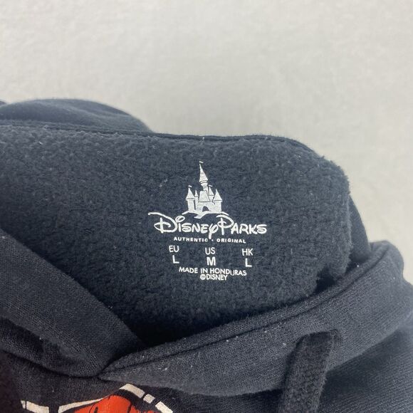 Disney Minnie Mouse Sweater Womens Medium Black Red Hoodie Sweatshirt Pullover - Picture 8 of 10